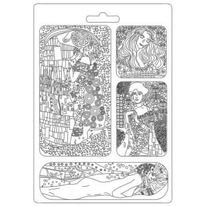 Stamperia Soft Maxi Mould 8.5"X11.5" - Masterpieces, Klimt