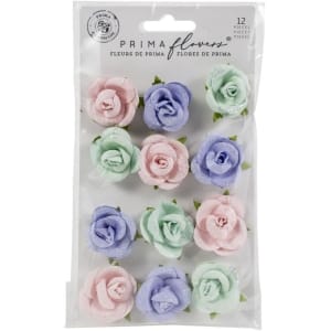 Prima Marketing Mulberry Paper Flowers - Watercolor Sweet/Watercolor Floral