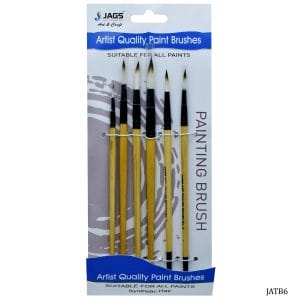 Artist Taklon Brush 6Pcs