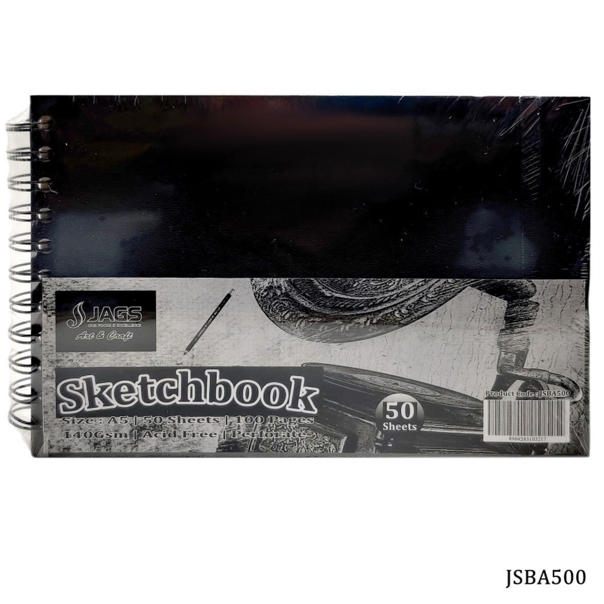 Jags wirebound A5 Sketchbook (50 Sheets) (JSBA500) JSBA500 A5 skethcbook Jags wirebound A5 Sketchbook (50 Sheets) (JSBA500)