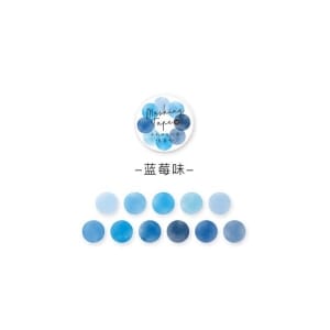 Washi Round Stickers (100 pcs) - Blues