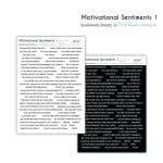 CrafTangles Sentiment Sheets  - Motivational Sentiments 1 (2 sheets of A4)