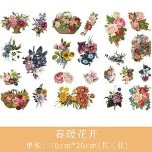 Journal Ephemera Stickers - Flowers