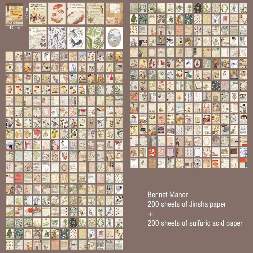 Journal Ephemera Pack (400 pcs) - Bennets Manor 400pcs journal ephmera Design2 Bennets Manor 400pcs_journal_ephmera_Design2_Bennets_Manor
