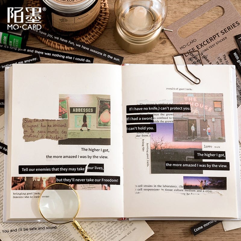 Journal transparent Sentiment Stickers (40 pcs) - Movie Trip 40pcs_life_expert_series_3