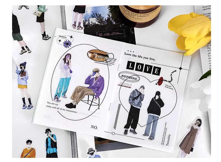 40pcs_people_journal_Sticker_epehemera_2