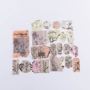 Journal Ephemera Stickers - Plant Drawings (40 pcs)