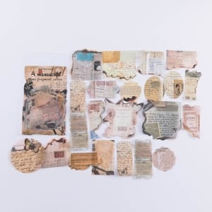 Journal Ephemera Stickers - A Manuscript (40 pcs)
