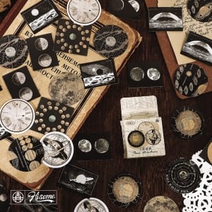 Journal Ephemera Stickers - Moon (46 pcs)
