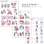 CrafTangles Elements Pack  - Love is in the Air 1 (3 sheets of A4)