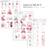 CrafTangles Elements Pack  - Love is in the Air 3 (3 sheets of A4)