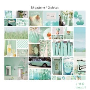 Journal Ephemera Stickers (70 pcs) - Pastel Blues
