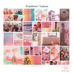 Journal Ephemera Stickers (70 pcs) - Pinks