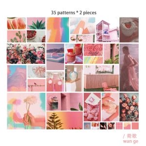 Journal Ephemera Stickers (70 pcs) - Pinks