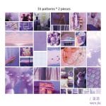 Journal Ephemera Stickers (70 pcs) - Purples