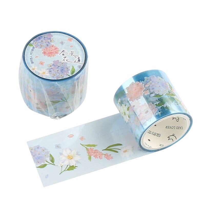 Clear PET Sticker Roll- Flowers (30mm by 3 metres) Clear Sticker Rolls Flowers Clear PET Sticker Roll- Flowers (30mm by 3 metres)