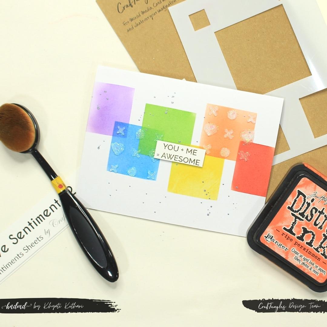 CrafTangles Stencil Masks - Squares (Masking Stencils - Set of 6 stencils) CrafTangles Masking Stencil Squares 1 CrafTangles_Masking_Stencil_Squares_1