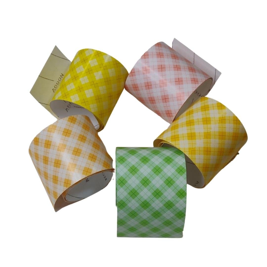 CrafTangles Journal Sticker Rolls (Pack of 5 designs) - Pretty Plaid 2 CrafTangles Sticker Rolls Pretty Plaid 2 CrafTangles_Sticker_Rolls_Pretty_Plaid_2