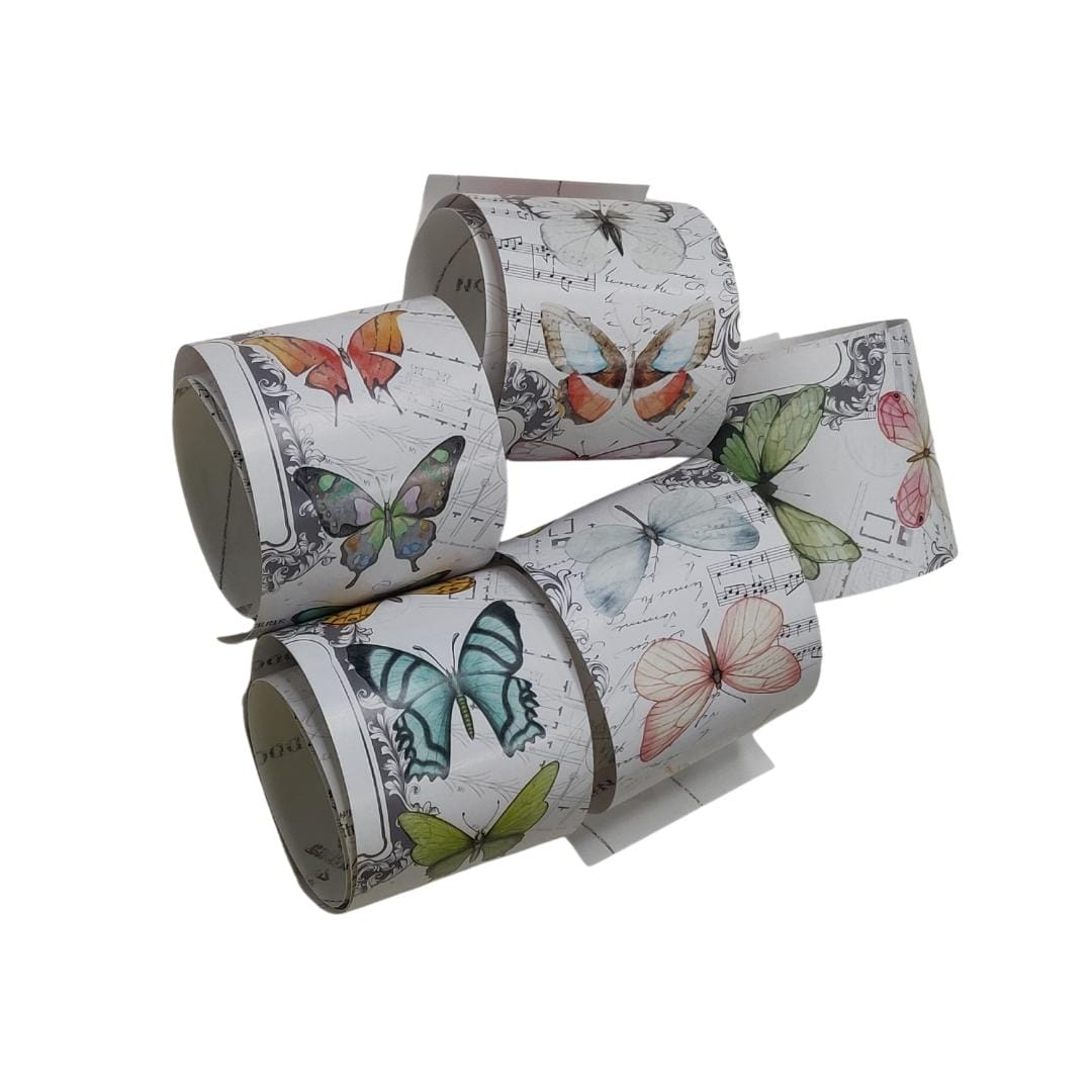 CrafTangles Journal Sticker Rolls (Pack of 5 designs) - Vintage Butterflies CrafTangles Sticker Rolls Vintage Butterflies CrafTangles_Sticker_Rolls_Vintage_Butterflies