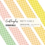CrafTangles Journal Sticker Rolls (Pack of 5 designs) - Pretty Plaid 2