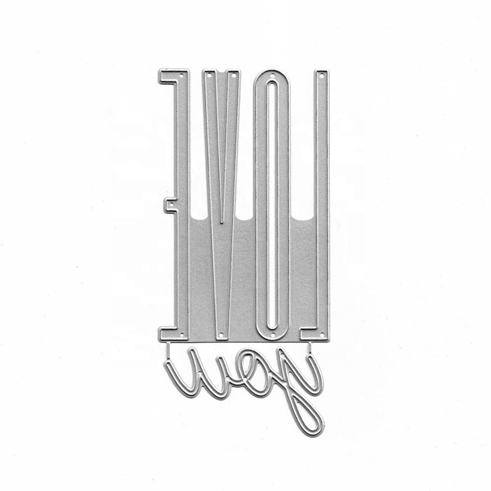 Steel Dies - Large Love You Steel Cutting Dies XY269 Steel Dies - Large Love You