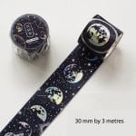 Washi Holographic Sticker Roll - Galaxies (30mm by 3 metres)