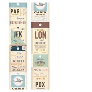 Washi Sticker Roll - Traveller (40mm by 3 metres)