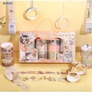 Washi Tapes Box (Set of 20 tapes) - Vintage Impressions (XM-JD2622C)