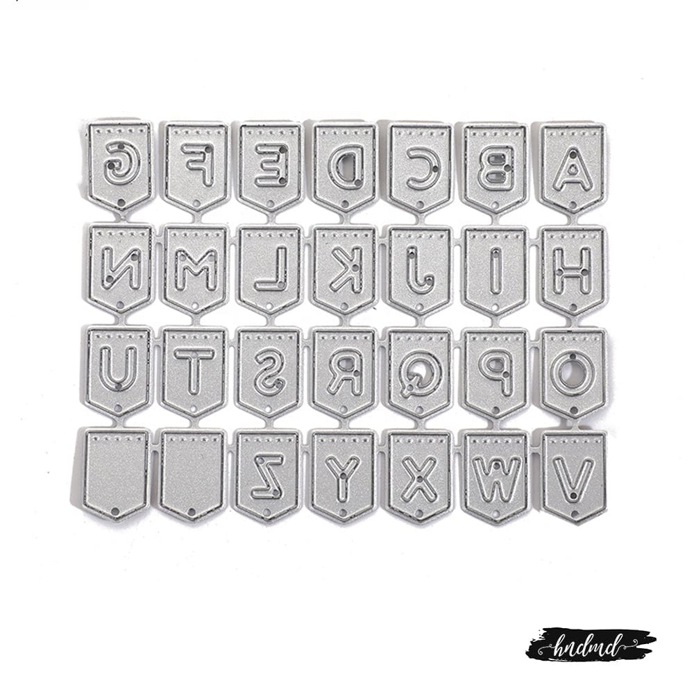 Steel Dies - Alphabet Banner (Set of 28 dies) XY266 steel cutting dies Steel Dies - Alphabet Banner (Set of 28 dies)