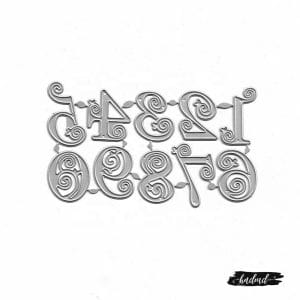 Steel Dies - Antique Numbers