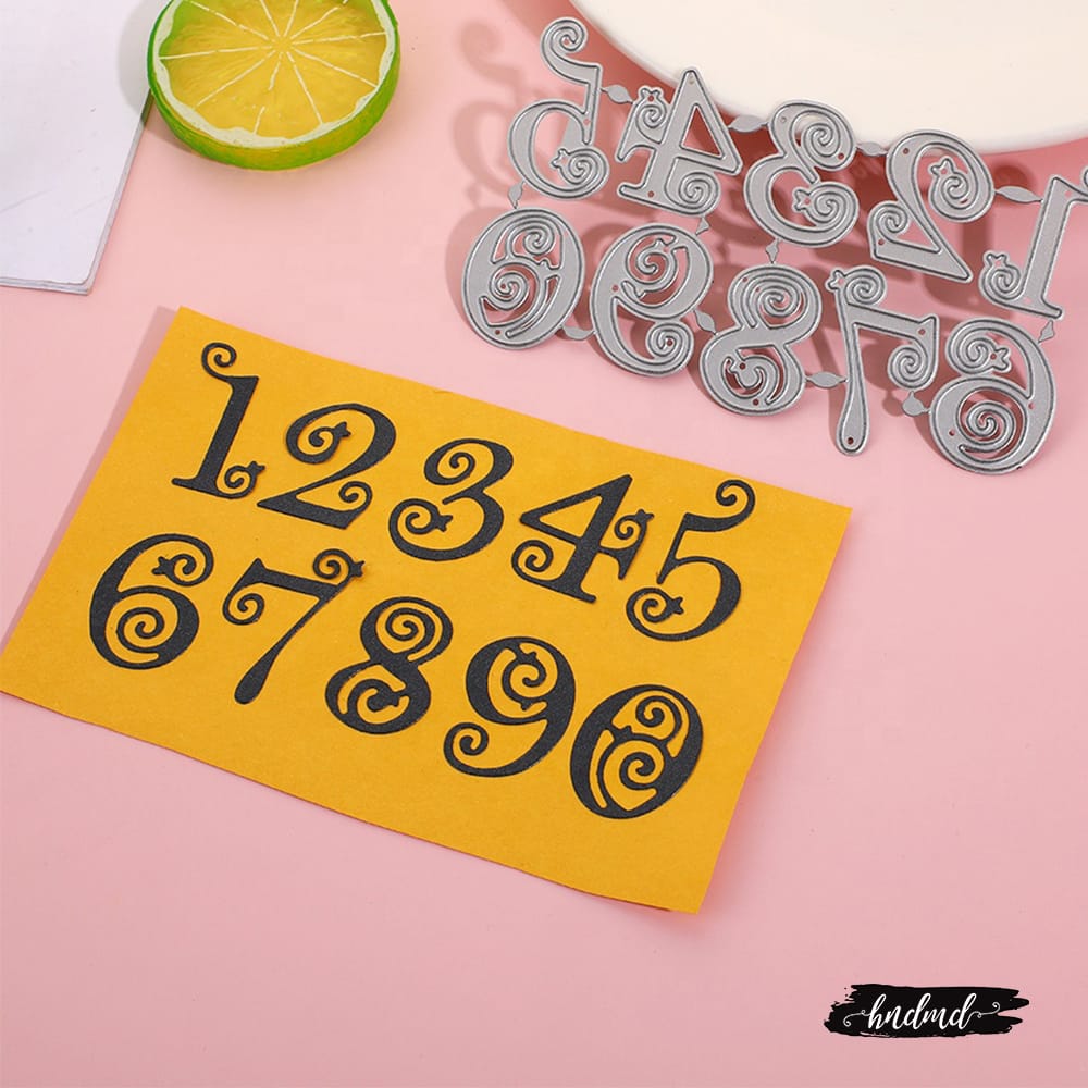 Steel Dies - Antique Numbers XY293 steel cutting dies 1 XY293_steel_cutting_dies_1