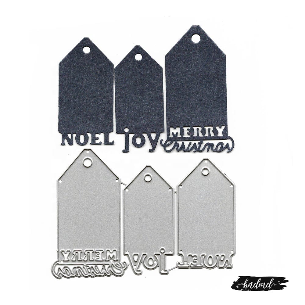 Steel Dies - Christmas Tags (Set of 3 dies) XY394 steel cutting dies Steel Dies - Christmas Tags (Set of 3 dies)