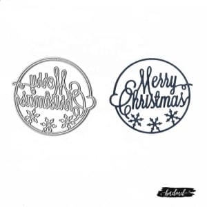 Steel Dies - Merry Christmas Circle