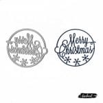 Steel Dies - Merry Christmas Circle