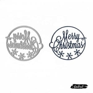 Steel Dies - Merry Christmas Circle