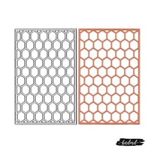 Steel Background Dies - Hexagon Grid