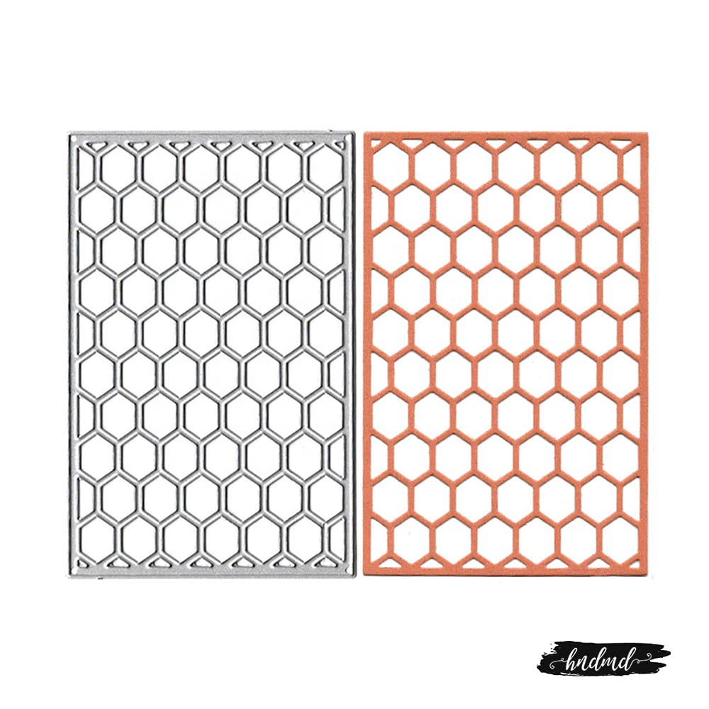 Steel Background Dies - Hexagon Grid XY511 steel cutting dies Steel Background Dies - Hexagon Grid