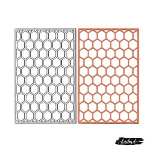 Steel Background Dies - Hexagon Grid