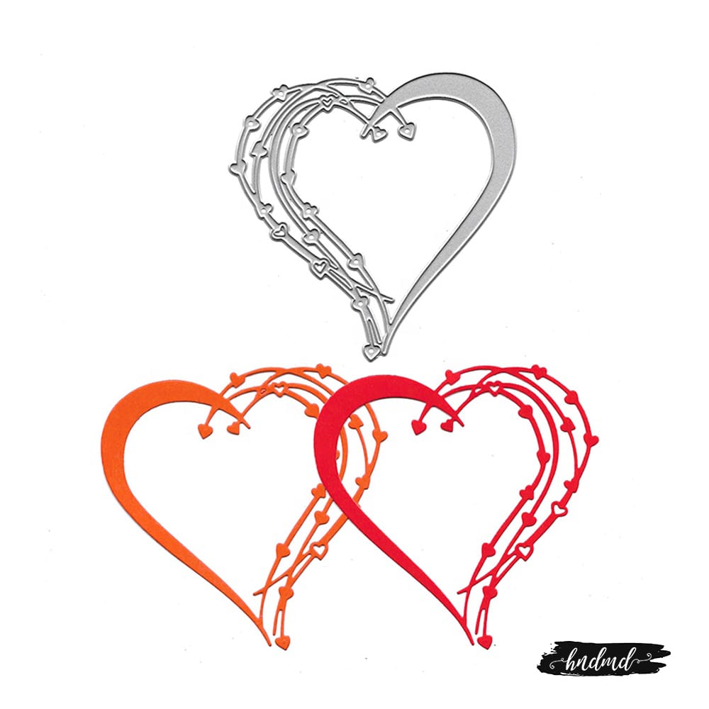 Steel Dies - Heart Frame (XY549) XY549 steel cutting dies Steel Dies - Heart Frame (XY549)