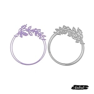 Steel Dies - Leaf Wreath with Ring