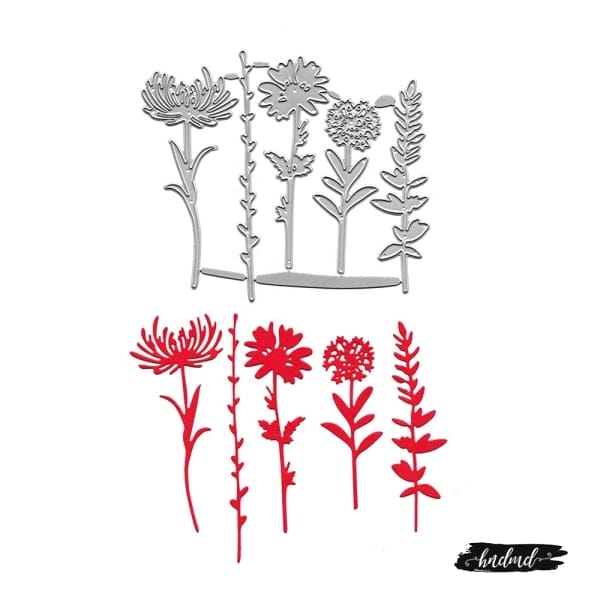 Steel Dies - Leaves and Flowers (Set of 5 dies) (XY568)