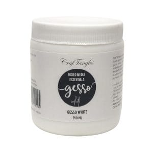 CrafTangles mixed media essentials - Gesso - White (250 ml)