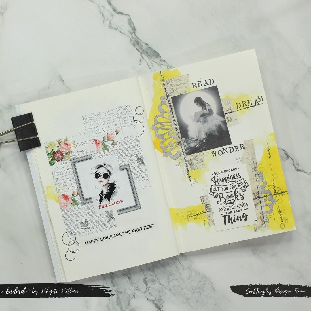 CrafTangles Journal Stickers 4 by 6 cm (Pack of 25 designs) - Vintage Ladies CrafTangles Journalling Projects Apr 5 CrafTangles_Journalling_Projects_Apr_5