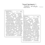 CrafTangles Transparent Sticker Sheets - Travel Sentiments 1