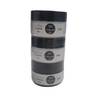 CrafTangles mixed media essentials - Texture Paste Starter Pack (50 ml each)