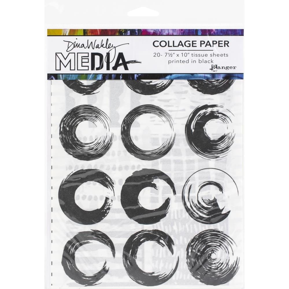Dina Wakley Media Collage Tissue Paper 7.5"X10" 20/Pkg - Elements Dina Wakley Media Collage Tissue Paper 7.5"X10" 20/Pkg - Elements