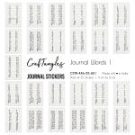CrafTangles Journal Stickers 4 by 6 cm (Pack of 25 designs) - Journal Words 1