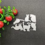 Steel Cutting Dies - Cats (Set of 6 dies)