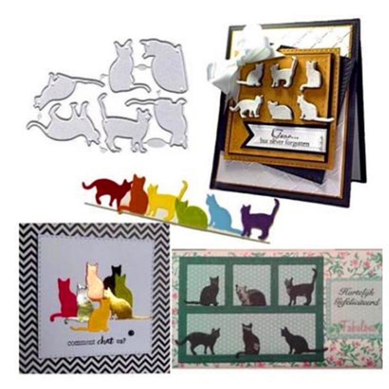 Steel Cutting Dies - Cats (Set of 6 dies) LC055 steel cutting dies 1 Steel Cutting Dies - Cats (Set of 6 dies) - Image 2