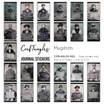 CrafTangles Journal Stickers 4 by 6 cm (Pack of 25 designs) - Mugshots